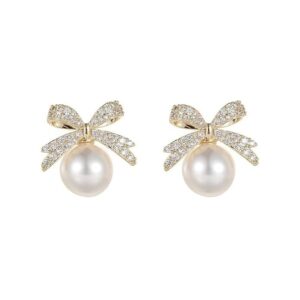 Shining Diva Fashion Latest Stylish Crystal Pearl Earrings for Women and Girls (16116er) (Copy)
