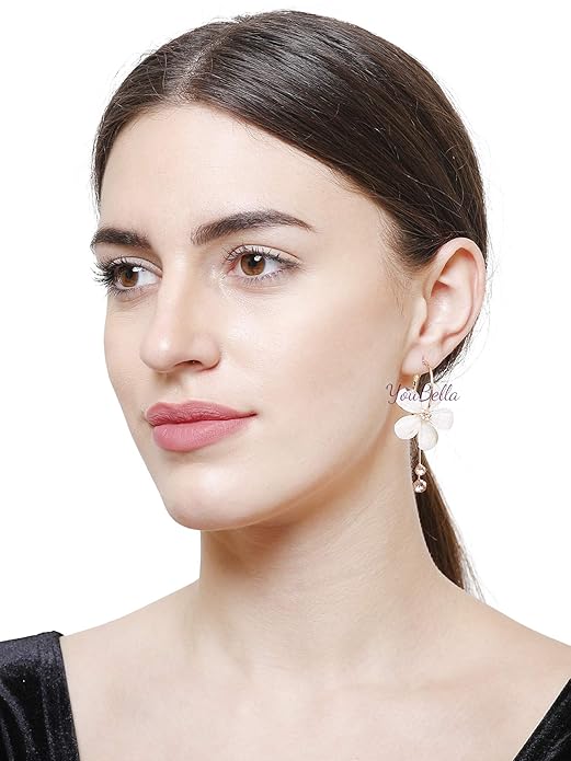 YouBella Jewellery Earings Gold Plated Floral Earrings for Girls and Women - Image 2