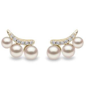 YouBella Fashion Jewellery Celebrity Inspired Stylish Pearl and Floral Earings Earrings for Women and Girls